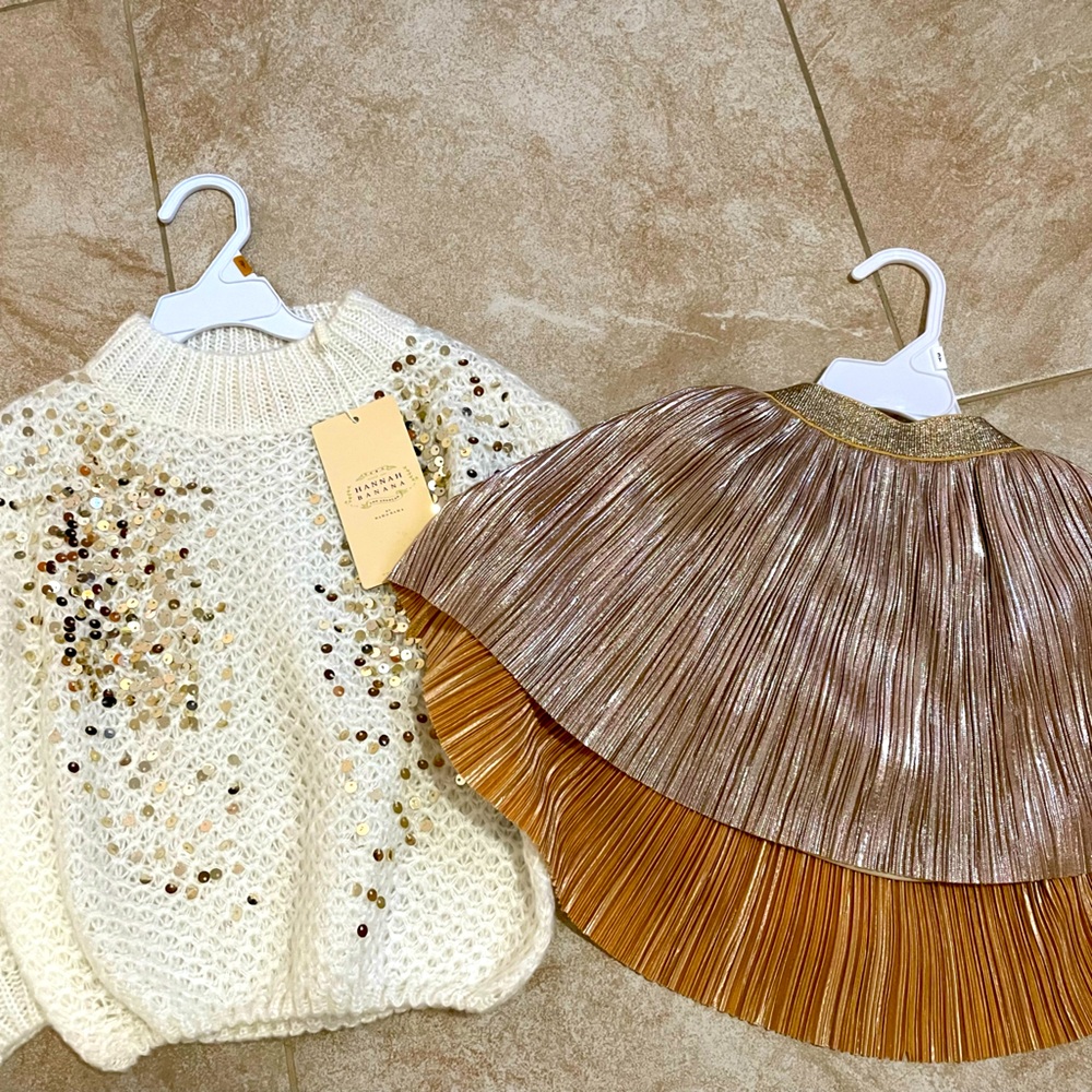 Toddler Boutique Sweater & Skirt Set 💖🌟